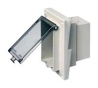 Arlington Inbox DBVR141C Boîte de rangement discrète en plastique, 22 cu-in, 1 gang