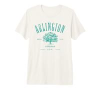 Arlington Virginia Souvenir Vintage Style Vieilli T-Shirt Haut de Gamme