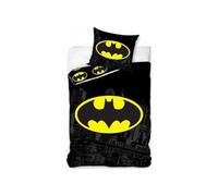 arlis Batman Parure de Couette - 1 Housse de Couette 140x200 cm + 1 Taie 63x63 cm - 100% Coton