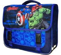 arlis Cartable Scolaire Avengers Licence - Qualité supérieure en 38 cm - Dimensions: Hauteur 33cm, largeur 38 cm, profondeur 14 cm - Cartable équipé de réflecteurs (Cartable Avengers) 38 X 14 X 33
