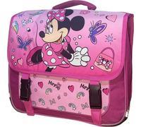 arlis Cartable Scolaire Licence Minnie- Qualité supérieure en 38 cm - Dimensions: Hauteur 33cm, largeur 38 cm, profondeur 14 cm - Cartable équipé de réflecteurs (Cartable Minnie) 38 X 14 X 33