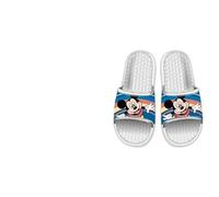 arlis Claquettes De Bain Mickey (Blanc, Système Taille Chaussures EU, Enfant de 2 à 5 ans, Numérique (intervalle), Moyen, 26, 27)
