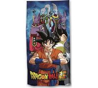 arlis Drap de Plage Dragon Ball Super ou Serviette de Bain Dragon Ball Super 70 X 140 Cm en Coton (Serviette Dragon Ball)