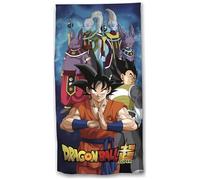 arlis Drap de Plage Dragon Ball Super ou Serviette de Bain Dragon Ball Super 70 X 140 Cm en Coton (Seviette de Bain - A)