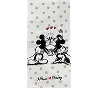 arlis Drap De Plage Mickey et Minnie Disney Ou Serviette De Bain 70 X 140 Cm (Drap de Plage Minnie et Mickey)