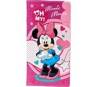 arlis Drap de Plage Minnie Disney ou Serviette de Bain Minnie Disney 70 X 140 Cm en Coton (Serviette Minnie Disney)