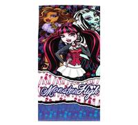 arlis Drap de Plage Monster High - Serviette de Monster High 140 X 70 Cm en Coton (Serviette de Bain Monster High) (140_x_70_cm, Monster High - B)