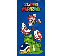 arlis Drap de Plage ou Drap de Bain Super Mario 70 X 140 cm - en Microfibre (Drap de Plage Super Mario)