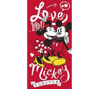 arlis Drap De Plage Ou Serviette De Bain Mickey et Minnie Disney 70 X 140 Cm (Drap de Plage Mickey et Minnie)