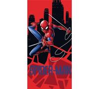 arlis Drap de Plage Spiderman Marvel ou Serviette de Bain Spiderman Marvel 70 X 140 Cm en Coton (Serviette Spiderman)