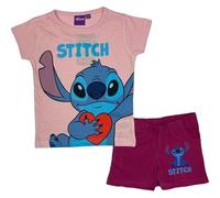 arlis Ensemble Pyjama Stitch avec Short Stitch Disney l'image est imprimée à l'avant Col Rond. Matière: 100% Coton (FR/ES, Âge, 5 Ans, Taille Normale, Ensemble Pyjama Lilo and Stitch pour Fille)
