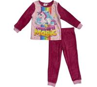 arlis Ensembles de Pyjama Licorne - Pyjama Combinaison Licorne (FR/ES, Âge, 5 Ans, Taille Normale, Pyjama Licorne en Coral-A)