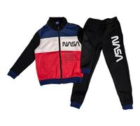 arlis Ensembles jogging Nasa - Ensemble Jogging Polyester Nasa (FR/ES, Âge, 14 ans, Taille normale, noir-A)