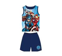 Ensembles shorts et haut Marvel - Ensemble Tee-Shirt Short Avengers Marvel (Ensemble Tee-Shirt Short-F, 4 Ans - 104 cm)
