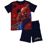 Ensembles shorts et haut Spiderman Marvel - Ensemble T-Shirt + Short Spiderman Marvel (Ensemble T-shirt avec Short Spiderman - B, 7 Ans)