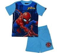 arlis Ensembles shorts et haut Spiderman Marvel - Ensemble T-Shirt + Short Spiderman Marvel (Ensemble T-shirt avec Short Spider-man -A, 6 Ans)