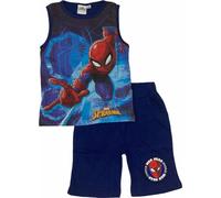 arlis Ensembles shorts et haut Spiderman Marvel - Ensemble T-Shirt + Short Spiderman Marvel (marine-B, 4 Ans)