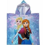 arlis Frozen Poncho de Bain à Capuche en Microfibre Ultra Doux et Absorbant, Serviette de Plage pour Cape Salle de Bain, Piscine, Plage - Filles Garçons 2-8 Ans, 50 x 100 cm