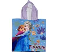 arlis Frozen Poncho de Bain Enfant à Capuche, Microfibre Ultra Doux et Absorbant, Serviette de Plage pour Cape Salle de Bain, Piscine, Plage - Filles Garçons 2-8 Ans, 50 x 100 cm