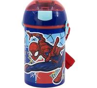 arlis Gourde Automatique Spiderman - Gourde Spiderman 450 ML (Gourde Pop Up Spider-Man)