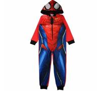 arlis Grenouillères Spiderman - Pyjama Combinaison Polaire Spiderman (FR/ES, Âge, 4 Ans, Taille Normale, Pyjama Combinaison)