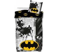 Parure de Couette Batman - 1 Housse de Couette 140x200 + 1 taie 63x63cm (Parure de lit Batman - M) (Batman Cotton Duvet Cover Set - A, 140 x 200 cm | 63 x 63 cm)