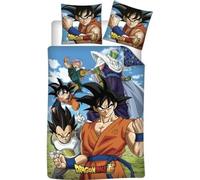 Parure de Couette Dragon Ball - 1 Housse de Couette 140x200 + 1 taie 63x63cm (Parure de lit Dragon Ball - M) (Dragon Ball Duvet Cover Set - C, 140 x 200 cm | 63 x 63 cm)
