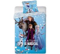 arlis Parure de Couette Frozen Disney - 1 Housse de Couette 140x200 + 1 taie 63x63cm (Parure de lit Frozen - D)