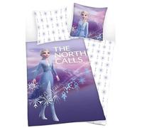 arlis Parure de Couette Frozen Disney - 1 Housse de Couette 140x200 + 1 taie 63x63cm (Parure de lit Frozen - F)