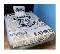 arlis Parure de Couette Harry Potter - 1 Housse de Couette 140x200 + 1 taie 63x63cm (Parure de lit Harry Potter - M) (Harry Potter Duvet Set - F, 140 x 200 cm | 63 x 63 cm)
