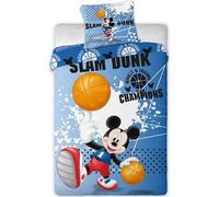 arlis Parure de Couette Mickey Disney - 1 Housse de Couette 140x200 + 1 taie 63x63cm (Parure de lit Mickey - F)
