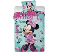arlis Parure de Couette Minnie Disney - 1 Housse de Couette 140x200 + 1 taie 63x63cm (Parure de lit Minnie Disney - M) (Minnie Disney Duvet Cover Set - K, 140 x 200 cm | 63 x 63 cm)