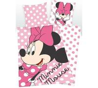 Arlis Parure de Couette Minnie Disney - Housse 140x200 cm avec Taie d'Oreiller 63x63 cm