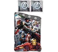 arlis Parure de lit Avengers ou Housse De Couette Avengers Marvel 140 X 200 Cm avec taie d'oreille 63 X 63 Cm (Parure Avengers - 9)