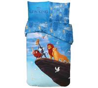 arlis Parure de Lit Licence pour Enfant, Housse de Couette Réversible 140x200 cm, Taie d'oreiller 63x63 cm, 100% Coton (Parure de lit Roi Lion, 140 X 200 Cm)