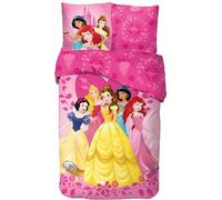arlis Parure de Lit Princesse, Housse de Couette Réversible 140x200 cm, Taie d'oreiller 63x63 cm, 100% Coton (Parure de lit Princesse, 140 X 200 Cm)