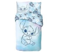 arlis Parure de Lit Stitch en Coton, Housse de Couette Réversible avec Taie d'oreiller - 100% Coton (Parure de lit Stitch - E, 140 X 200 Cm + 63 X63 Cm)