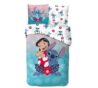 arlis Parure de Lit Stitch, Housse de Couette Réversible 140x200 cm, Taie d'oreiller 63x63 cm, 100% Coton (Parure de Lit Stitch, 140 X 200 CM)