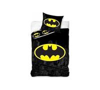 arlis Parure Housse de Couette Batman - 1 Housse de Couette + 1 taie d'oreiller - 100% Coton (140 X 200 cm, Parure de lit Batman - A)