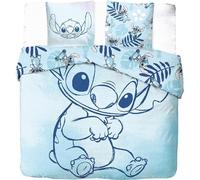 arlis Parure Housse de Couette en Stitch Disney - 1 Housse de Couette + 2 taies d'oreiller - 100% Coton (Parure de lit Stitch Disney 2 Personnes - A, 240 X 220 Cm)