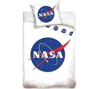 arlis Parure Housse de Couette NASA - 1 Housse de Couette + 1 taie d'oreiller - 100% Coton (Parure de lit NASA, 140 X 200 Cm)