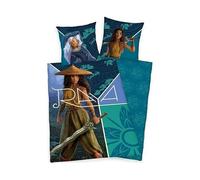arlis Parure Housse De Couette Raya Disney - 140 x 200 Cm avec taie d'oreiller Raya Disney (Parure de lit Raya Disney)