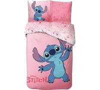 arlis Parure Housse de Couette Stitch en Coton, Parure de lit Stitch Réversible 140x200 cm, Taie d'oreiller 63x63 cm, 100% Coton (Parure de lit Stitch, 140 X 200 Cm)