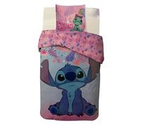 arlis Parure Housse de Couette Stitch en Coton, Parure de lit Réversible 140x200 cm, Taie d'oreiller 65x65 cm, 100% Coton (Parure Stitch-a)