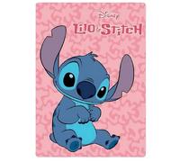 Plaid Polaire Stitch Disney En Rose Multicolore