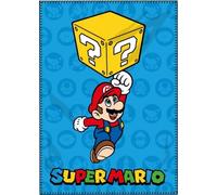 arlis Plaid Polaire Mario 100 X 140 Cm (Plaid Mario en Bleu)
