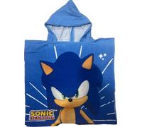 arlis Poncho de Bain Enfant Sonic, Microfibre Ultra Doux et Absorbant, Serviette de Plage à Capuche pour Cape Salle de Bain, Piscine, Plage - Filles Garçons 2-8 Ans, 50 x 100 cm