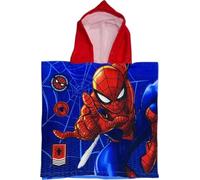 arlis Poncho de bain Spider-Man à capuche - 50 x 100 cm (FR/ES, Âge, 1 an, 8 ans, Poncho de bain Spider-Man)