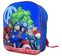 arlis Sac à dos Avengers 30 cm en 3D, 1 Compartiment principal avec zippée, bretelles réglables - Dimensions: 30 x 26 x 10 cm (Sac à dos Avengers)