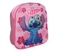 arlis Sac à dos Lilo and Stitch 30 cm en 3D, 1 Compartiment principal avec zippée, bretelles réglables - Dimensions: 30 x 26 x 10 cm (Sac à dos Lilo and Stitch)